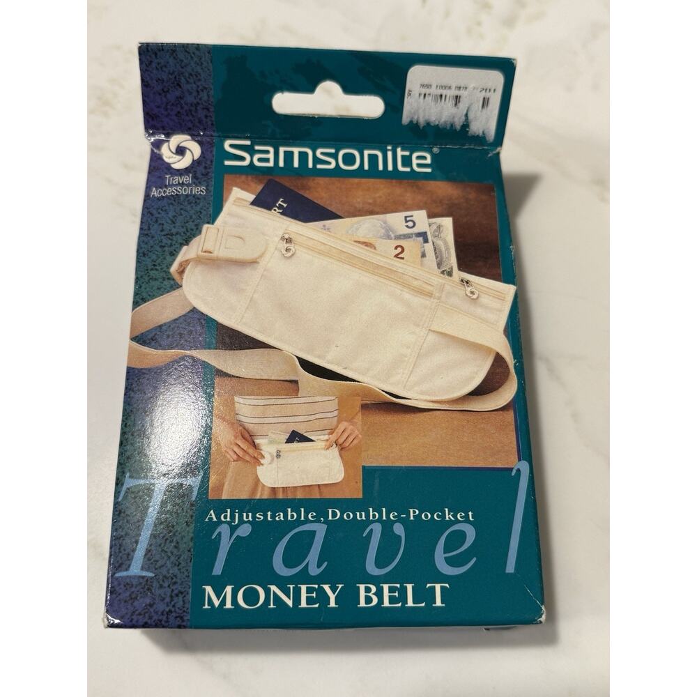Samsonite Discreet Adjustable Double-Pocket Travel Money Belt